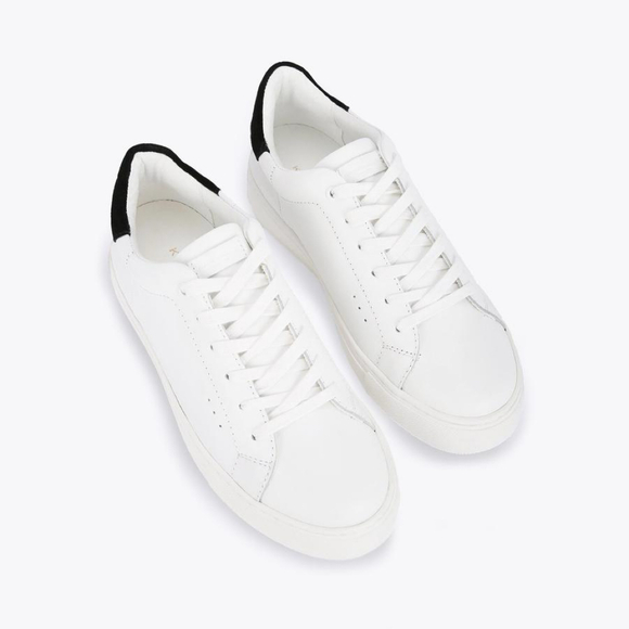 Kurt Geiger Shoes - Kurt Geiger London Women's Laney White And Black Leather Sneaker Size US 8 New